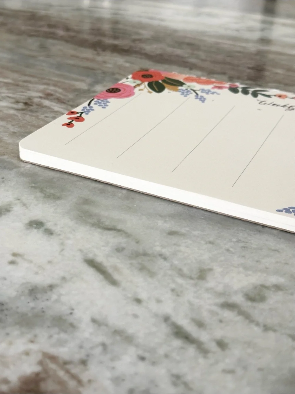 Anthropologie Rifle Paper Co. Floral Weekly Desk Notepad Planner - Mouse Pad